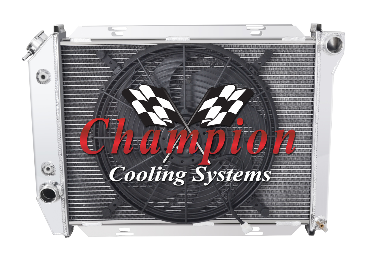 3-Row Aluminum Radiator For 1971-1973 Ford Mustang Foxbody – 5.0L 5.8L V8, Manual Trans